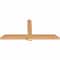 Ekena Millwork Eugene Smooth Timber Gable Bracket, Western Red Cedar, 72"W x 33"H x 3 1/2"D x 5 1/2"F, 11/12 Pitch GBW072X33X0406EUG00SWR - alternate 4